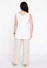 Singlet flare LINEN - white  - #3