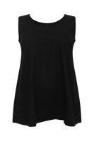 Singlet flare LINEN - black  - #4