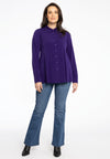 Blouse short A-line DOLCE - purple 