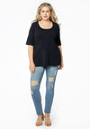 T-shirt cotton - blauw