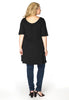 Tunic wide bottom VISCOSE - black  - #3