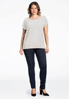 T-shirt cap sleeves DOLCE - ecru - #1