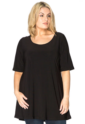 Tunic flare DOLCE - black  - #1