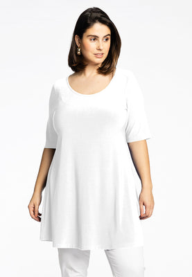 Tunic wide bottom DOLCE - white  - #1