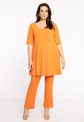 Tunic wide bottom DOLCE - orange  - #2