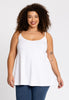 Singlet spaghetti A-line VISCOSE - white 