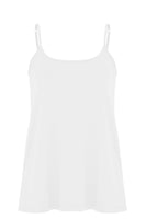 Singlet spaghetti A-line VISCOSE - white  - #4