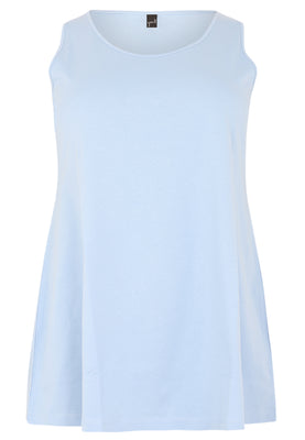 Singlet flare COTTON - light blue - #4