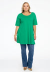 Tunic wide bottom COTTON - green 