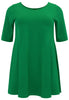 Tunic wide bottom COTTON - green  - #3