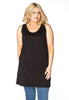 Singlet long VISCOSE - black 