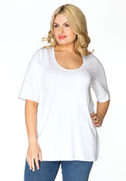 T-shirt A-line VISCOSE - white  - #1