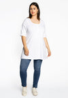 Tunic flare fit COTTON - white 