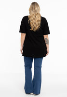 Tunic flare fit COTTON - black  - #3