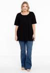 Tunic flare fit COTTON - black