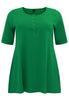 Tunic flare fit COTTON - green  - #3