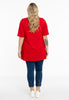 Tunic flare fit COTTON - red  - #3