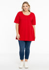 Tunic flare fit COTTON - red