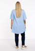 Tunic Swing short sleeve COTTON - light blue - #3