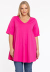 Tunic Swing short sleeve COTTON - pink