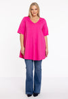 Tunic Swing short sleeve COTTON - pink