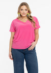 T-shirt v-neck DOLCE - pink