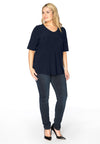 T-shirt v-neck relax fit DOLCE - blue