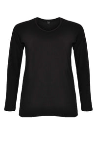 Long sleeve shirt VISCOSE - black - #1