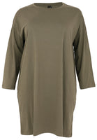 Tunic wide COTTON - green  - #1