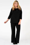 Shirt wide driekwart mouwen dolce - Noir