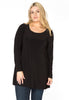 Tunic long sleeve flare DOLCE - black 