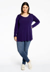 Tunic long sleeve flare DOLCE - purple 