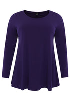 Tunic long sleeve flare DOLCE - purple  - #4