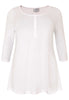 Tunic flare fit buttons COTTON - white 