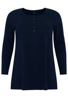 Tunic  flare buttons COTTON - blue - #1