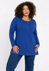 Tunique boutonnée flare cotton - Indigo