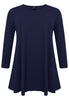 Tunic longsleeve wide bottom COTTON - blue - #4