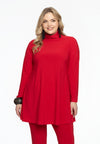 Tunic with col wide bottom - red