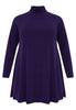 Tunic with col wide bottom - purple  - #4