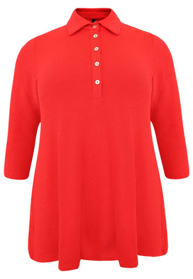 Tunic flare DIAGONAL - red  - #4