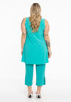 Cropped trousers splits DOLCE - turquoise