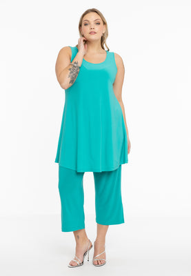 Cropped trousers splits DOLCE - turquoise - #1