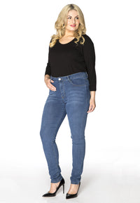 Shaping skinny jeans 5p - indigo - #1