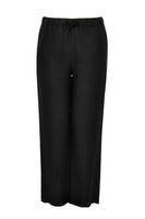 Trousers waist cord LINEN - black  - #4