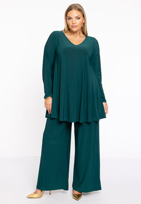 Very wide trousers DOLCE - dark green - #1