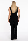 Trousers waistband flare DOLCE - black
