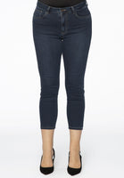 Jeans 7/8 leg zipper - dark indigo - #1