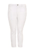 Jeans 7/8 leg zipper - white  - #3