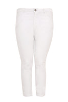 Jeans 7/8 leg zipper - white  - #3