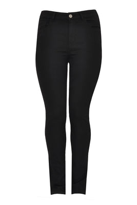 Skinny jeans lacing leg - black  - #4